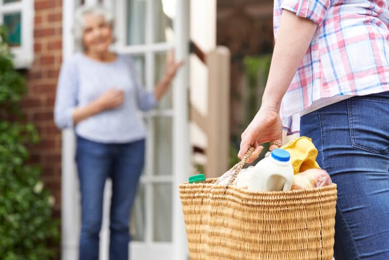 Senior home care helps with many daily tasks including shopping and errands.